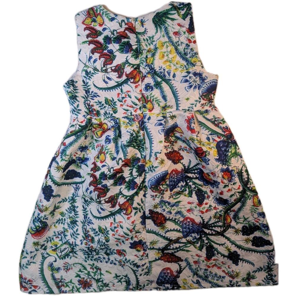 Girls Jacadi‎ Paris Size 19a Floral Print Dress Zip Back Lined Nwot $268 Retail - Picture 5 of 6